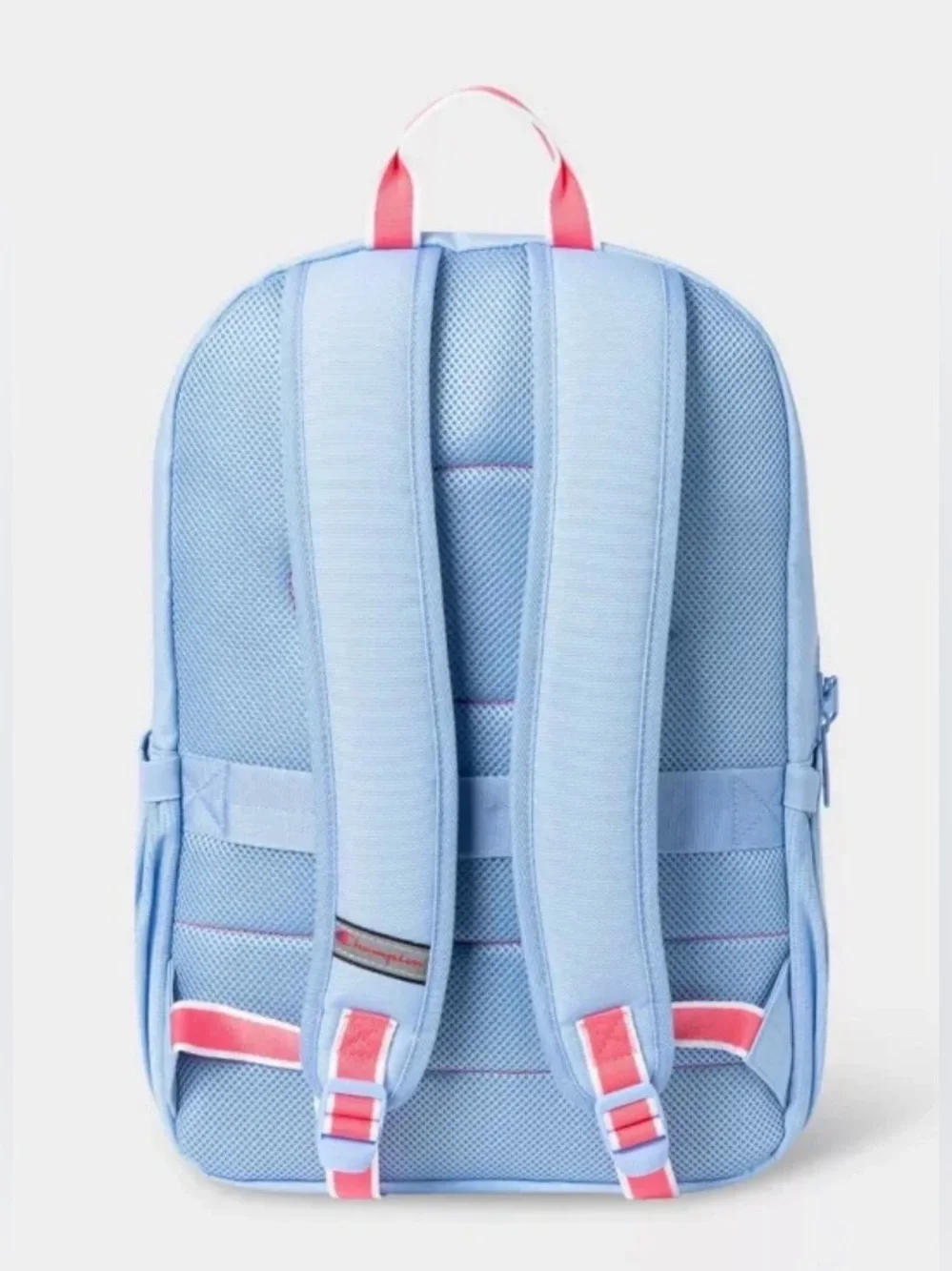 NWT Champion Estate Backpack Light Blue Pink Laptop School Travel Bag